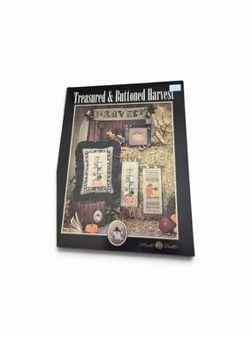 OUT OF PRINT Mill Hill Treasured &Buttoned Harvest pattern book